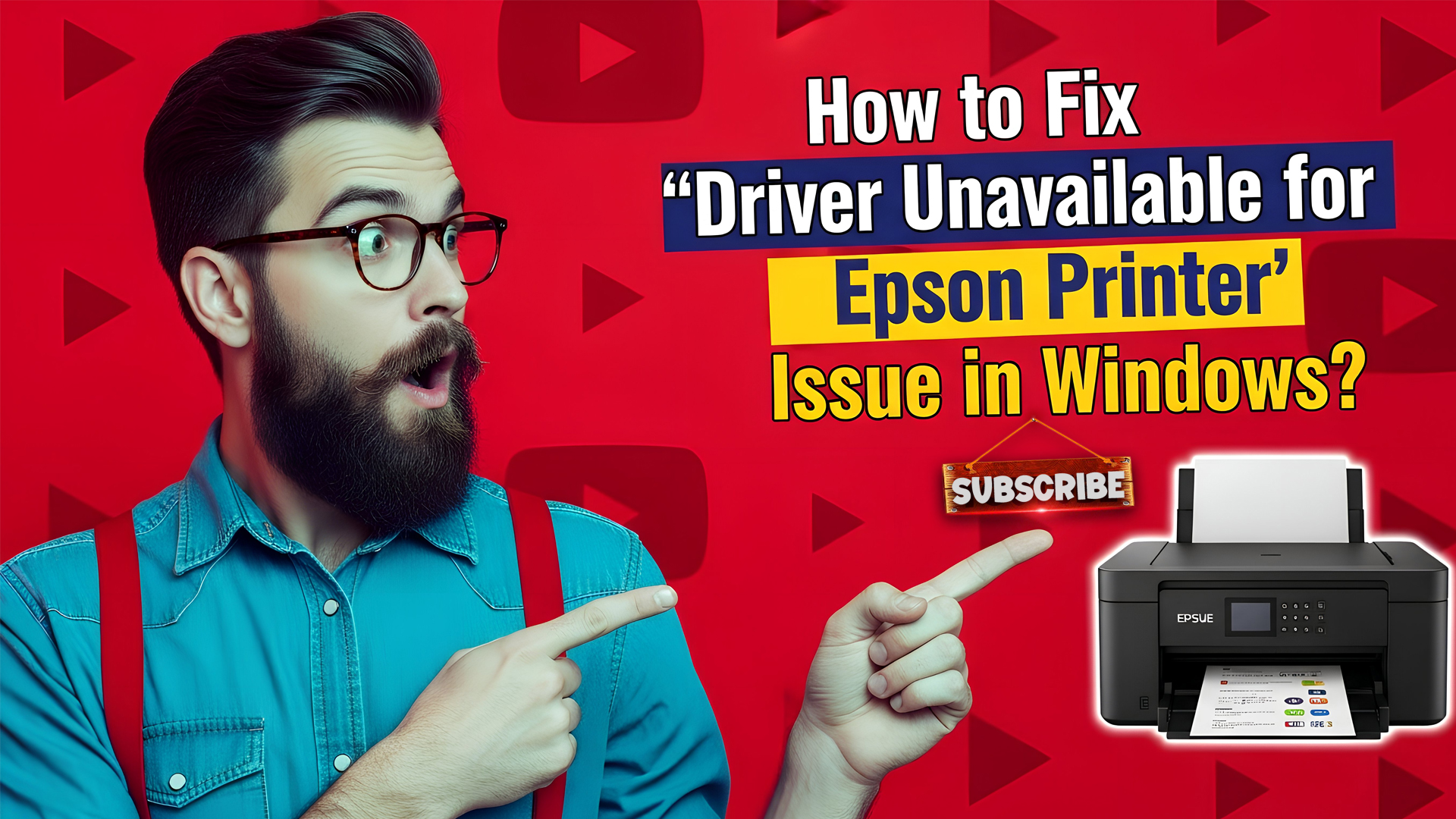 How to Fix 'Driver Unavailable for Epson Printer' Issue in Windows?