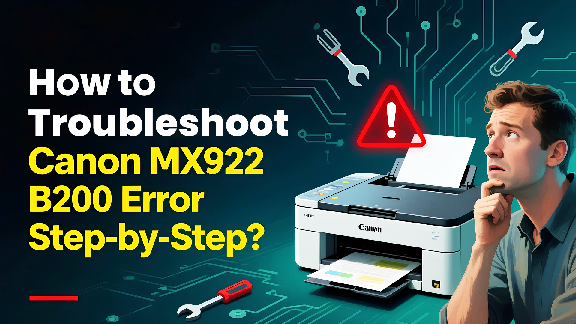 How to Troubleshoot Canon MX922 B200 Error Step-by-Step?